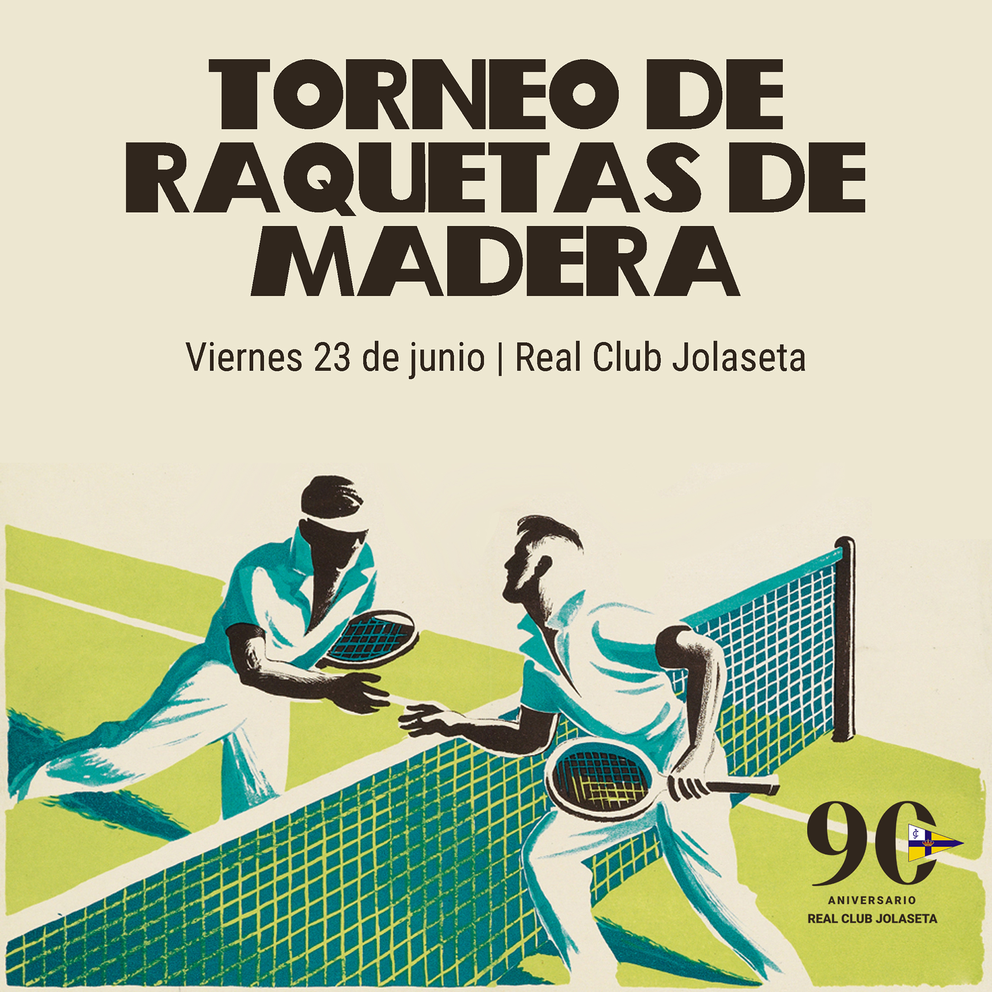TENIS TORNEO RAQUETAS DE MADERA