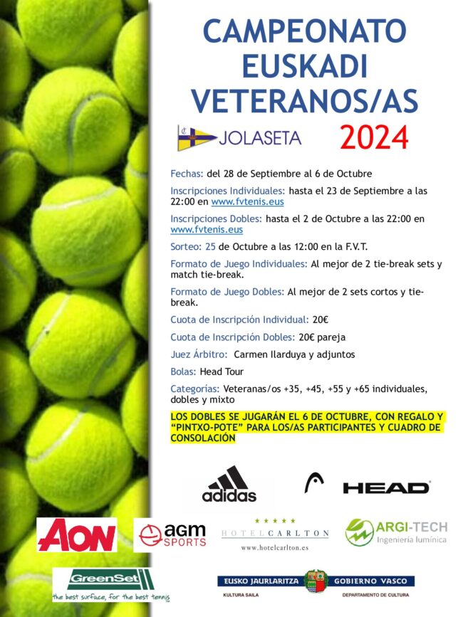 Cartel Cto. Euskadi Veteranos 2024