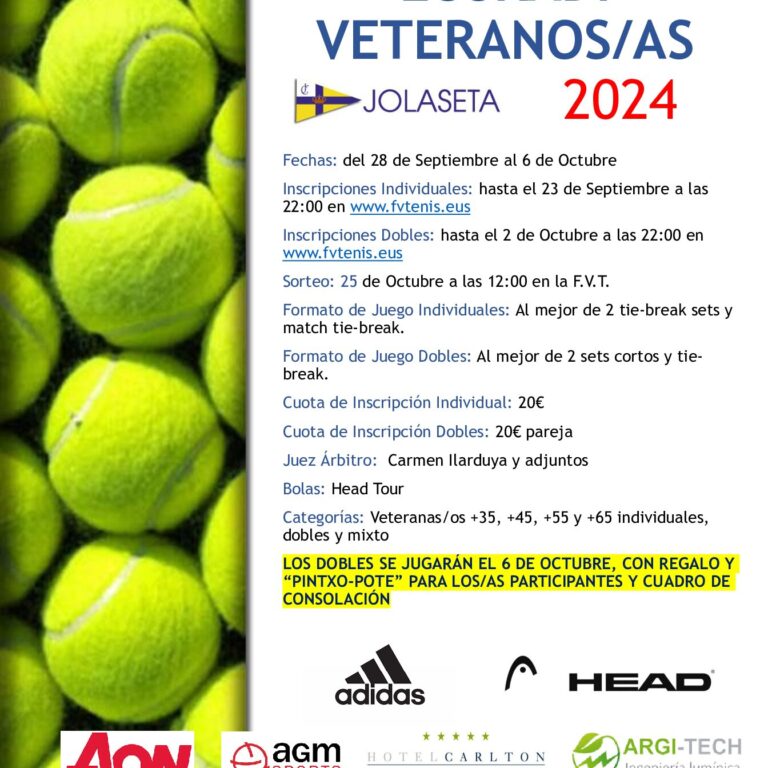 Cartel Cto. Euskadi Veteranos 2024