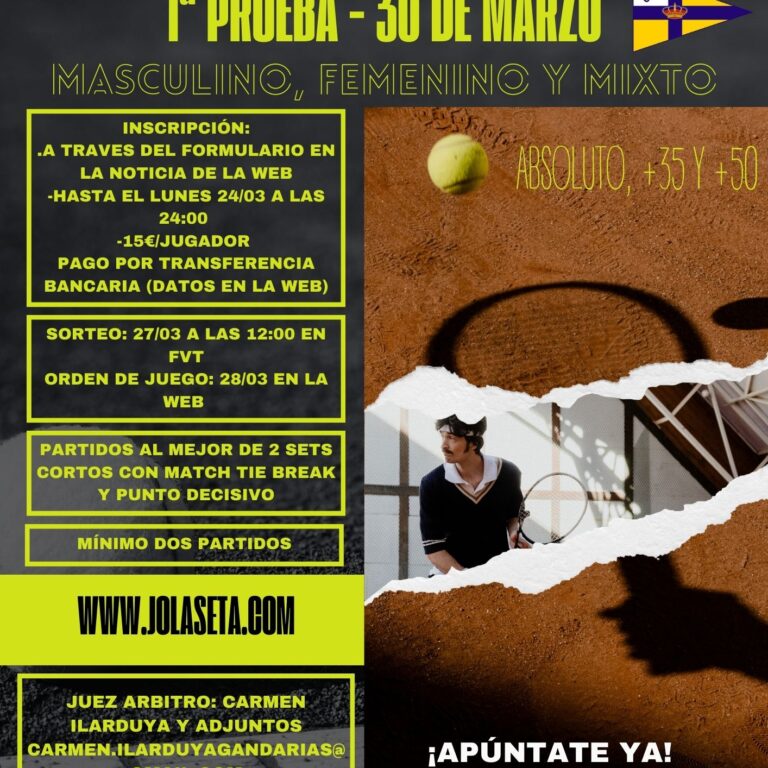 Cartel Torneo de Tenis Moderno Sencillo Negro, Marrón y Verde
