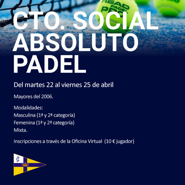 PADEL TORNEO ABSOLUTO